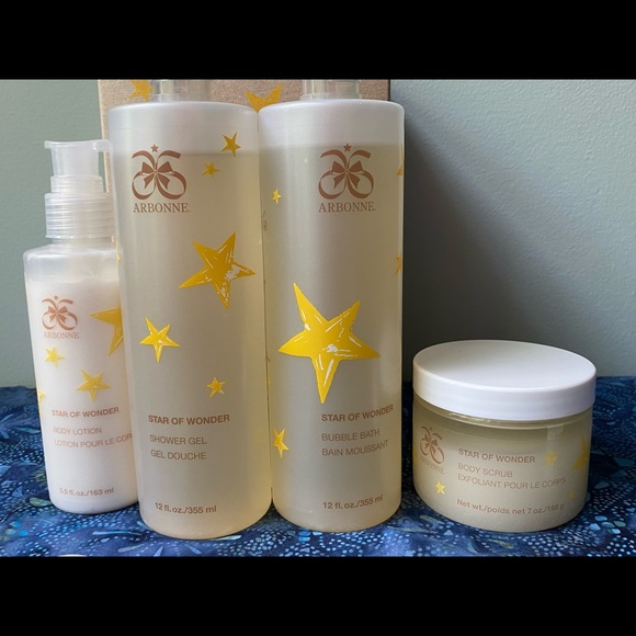 Arbonne Star of Wonder Fig Blossom Spa Gift Set Brand New Sealed Retired - Picture 3 of 15